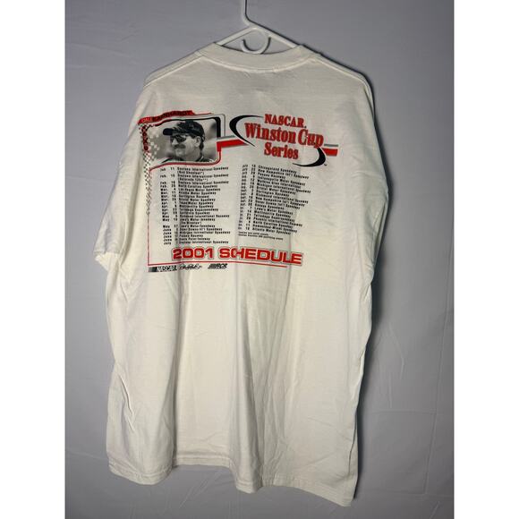 Competitors View Dale Earnhardt NASCAR Winston Cup Series Print White Shirt XL - Picture 2 of 3